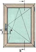 Окно и дверь оконного типа с поворотно-откидной створкой