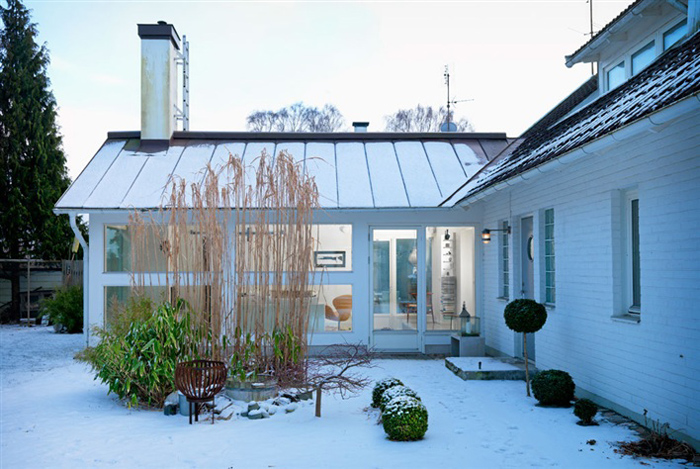 Белоснежный домик в Швеции