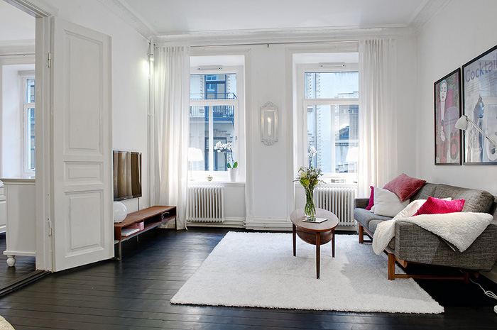 Отреставрированная квартира в Швеции