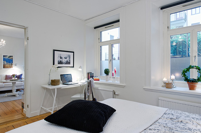 Маленькая двухкомнатная квартира в Швеции (57 кв. м)