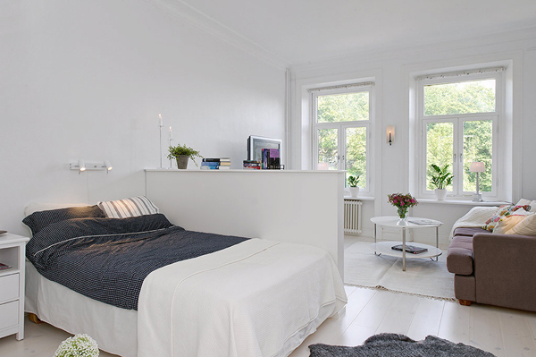Приятная однокомнатная квартира в Швеции