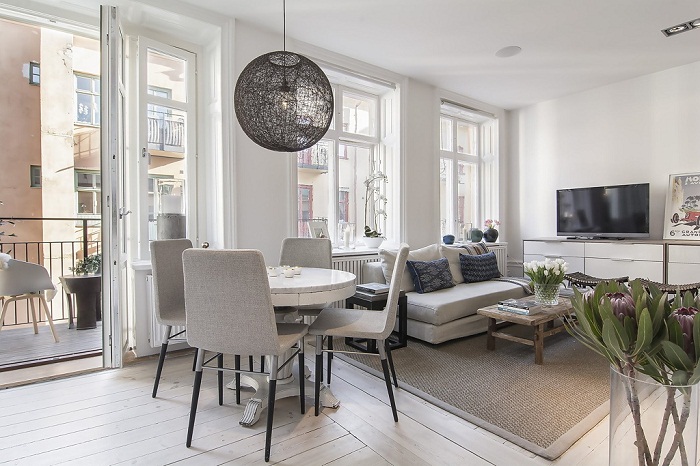 Легкая и малогабаритная квартира в Швеции (34 кв. м)