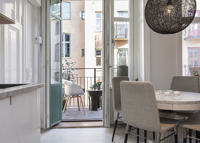 Легкая и малогабаритная квартира в Швеции (34 кв. м)