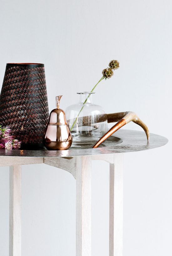 Медь и розовый в скандинавском дизайне