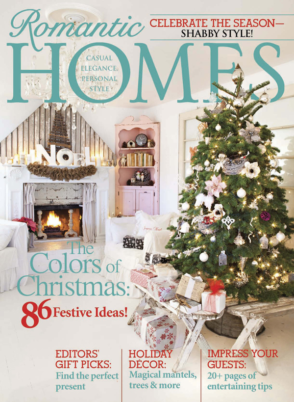 Рождественский шебби от журнальчика Romantic Homes