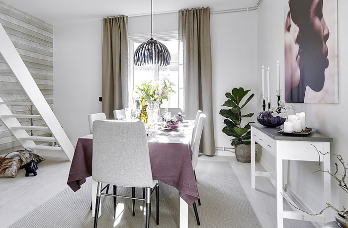 Маленькая квартира в 2-ух уровнях в Швеции (62 кв. м)